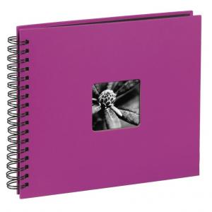 HAMA album klasické spirálové FINE ART růžové, 28x24cm, 50s, černé listy