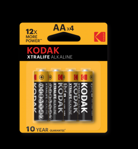 KODAK XTRALIFE Alkalické baterie KAA-4